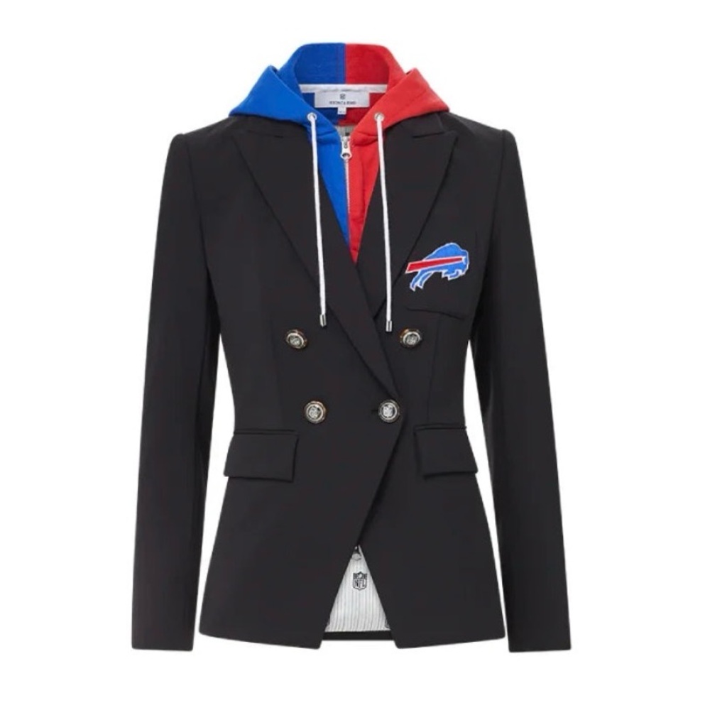 Buffalo Bills Master Jacket Blazer with Red and Blue Hoodie